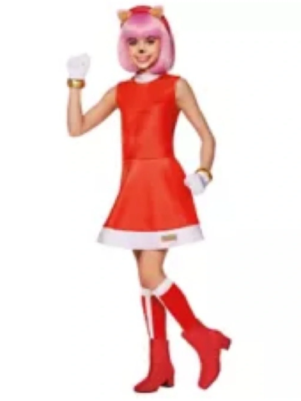 Amy Rose Costume XS/4-5 Kids